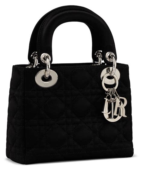 mini lady dior silver hardware